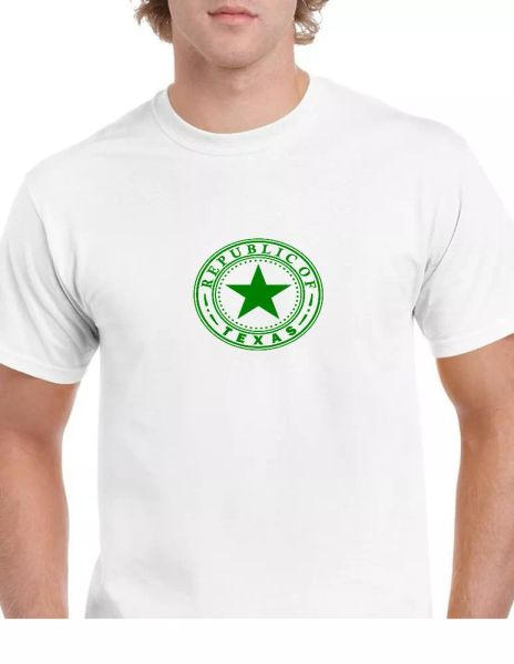green seal republic of texas white cotton t-shirt lone star state shirt s-5xl, White;black
green seal republic of texas white cotton t-shirt lone star state shirt s-5xl, White;black