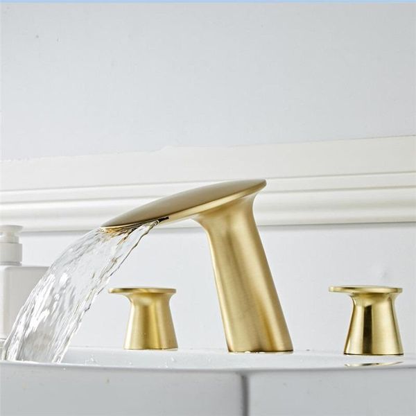 bathroom sink faucets brushed gold basin faucet rose 3 hole 8 inch tap mixer water
bathroom sink faucets brushed gold basin faucet rose 3 hole 8 inch tap mixer water