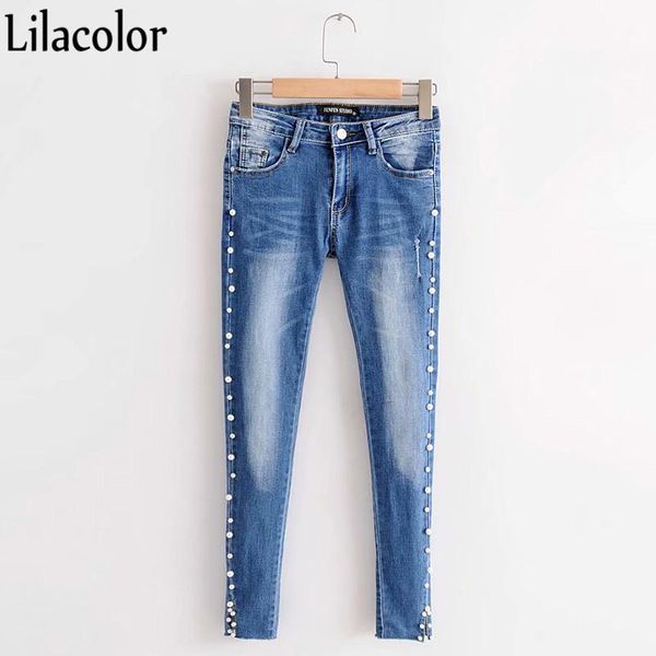 women's jeans fashion women destroyed ripped pearled slim denim pants boyfriend trousers ladies womens daily casual jean pant clothing, Blue
women's jeans fashion women destroyed ripped pearled slim denim pants boyfriend trousers ladies womens daily casual jean pant clothing, Blue