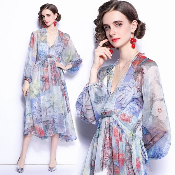 summer fashion women ink smudge flower and bird print v-neck loose lantern sleeves long dress 210531, Black;gray
summer fashion women ink smudge flower and bird print v-neck loose lantern sleeves long dress 210531, Black;gray