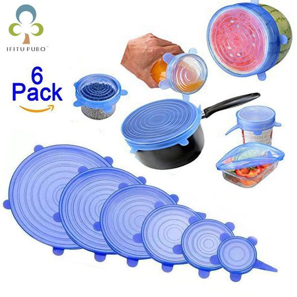 food savers & storage containers 6pcs/set reusable silicone lids bowl covers wraps durable stretch and fresh seal lid zxh
food savers & storage containers 6pcs/set reusable silicone lids bowl covers wraps durable stretch and fresh seal lid zxh