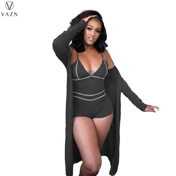 women's tracksuits vazn 2021 beach wind solid x-long full sleeve cloth 1 piece bib playsuits skinny women 2 set, Gray
women's tracksuits vazn 2021 beach wind solid x-long full sleeve cloth 1 piece bib playsuits skinny women 2 set, Gray