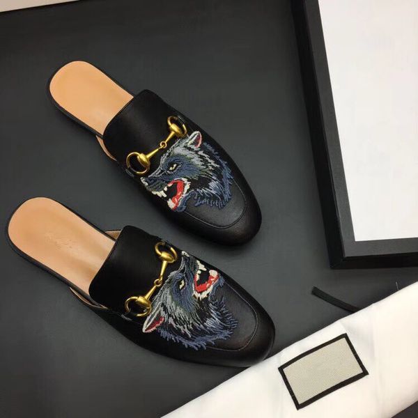 luxury leather loafers muller designer slipper mens shoes with buckle fashion men princetown slippers brown casual mules flats 38-46, Black
luxury leather loafers muller designer slipper mens shoes with buckle fashion men princetown slippers brown casual mules flats 38-46, Black