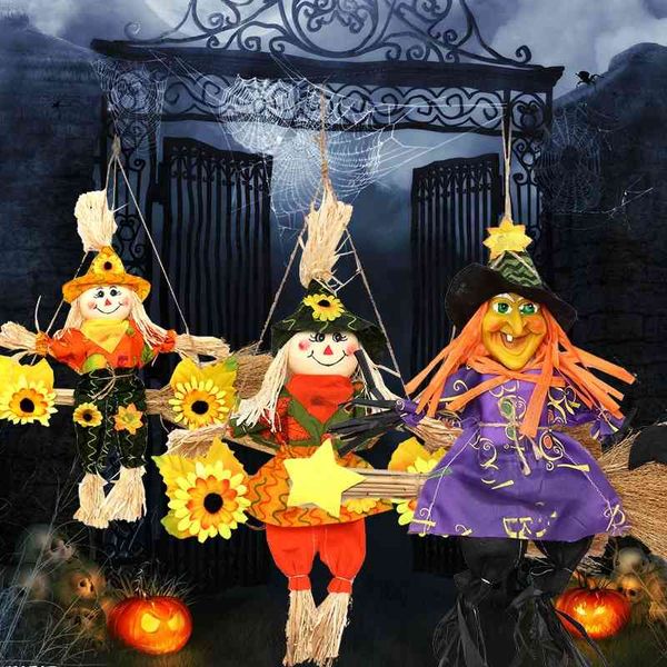 halloween scarecrow hanging broom girl witch bar ktv decorative atmosphere lovely props
halloween scarecrow hanging broom girl witch bar ktv decorative atmosphere lovely props