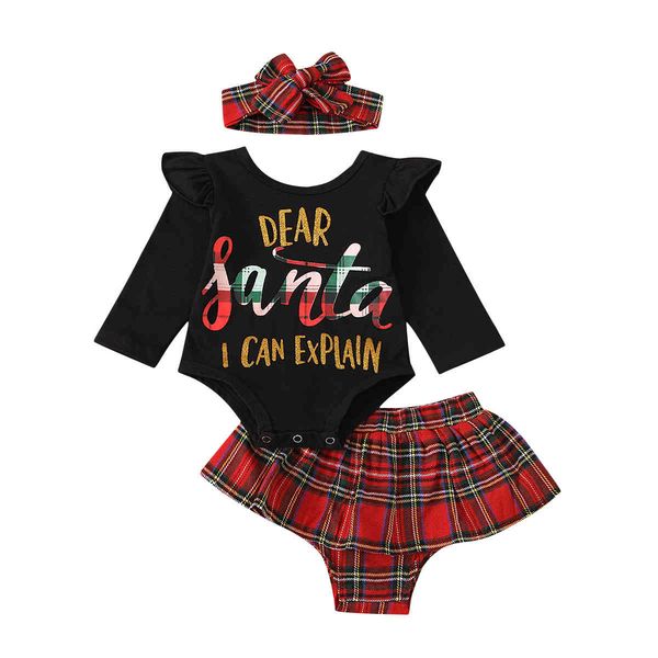 0-24m christmas born infant baby girl clothes set santa romper ruffles plaid skirts headband xmas outfits clothing 210515, White
0-24m christmas born infant baby girl clothes set santa romper ruffles plaid skirts headband xmas outfits clothing 210515, White