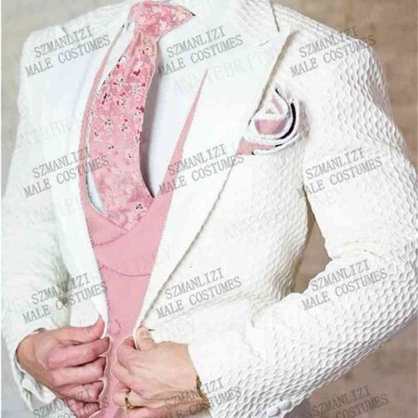 men's suits & blazers designs white plaid men business slim fit blazer pink vest pants tailored made man groom wedding dress tuxed, White;black
men's suits & blazers designs white plaid men business slim fit blazer pink vest pants tailored made man groom wedding dress tuxed, White;black