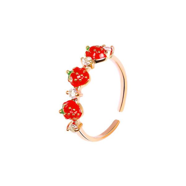 wedding rings korean style ring cute red strawberry shape for women simple rhinestone finger students, Slivery;golden
wedding rings korean style ring cute red strawberry shape for women simple rhinestone finger students, Slivery;golden