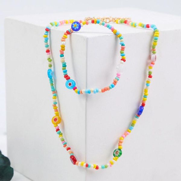 earrings & necklace fashion female handmade beaded separate multicolor glazed glass beads bracelets necklaces for women beach style jewelry, Silver
earrings & necklace fashion female handmade beaded separate multicolor glazed glass beads bracelets necklaces for women beach style jewelry, Silver