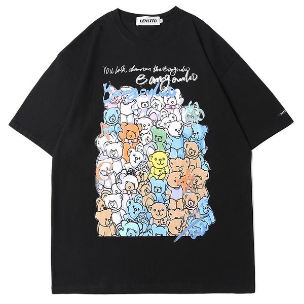 men's t-shirts summer men hip hop tshirts streetwear bears graphic letter printed t-shirt harajuku cotton short sleeve fashion casual, White;black
men's t-shirts summer men hip hop tshirts streetwear bears graphic letter printed t-shirt harajuku cotton short sleeve fashion casual, White;black