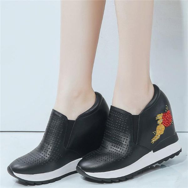 fashion sneakers women hollow genuine leather wedge high heel ankle boots female summer crystal flowers pumps shoes casual, Black
fashion sneakers women hollow genuine leather wedge high heel ankle boots female summer crystal flowers pumps shoes casual, Black