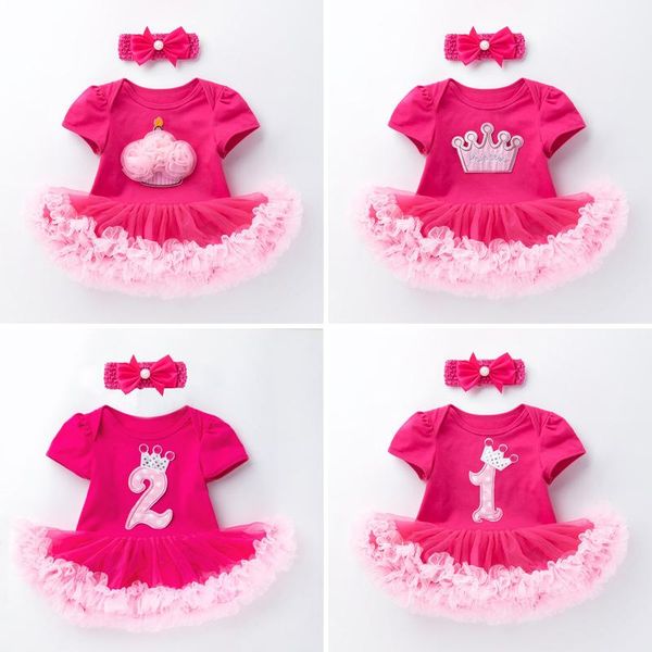 girl's dresses born baby girl clothes fashion summer pink 1st birthday romper headband toddler clothing set infant girls outfits, Red;yellow
girl's dresses born baby girl clothes fashion summer pink 1st birthday romper headband toddler clothing set infant girls outfits, Red;yellow
