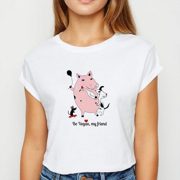 vegetarian pig and women men harajuku spring summer recreational womens comfortable o collar, White;black
vegetarian pig and women men harajuku spring summer recreational womens comfortable o collar, White;black
