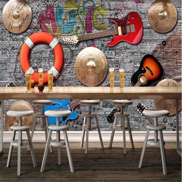 wallpapers milofi custom 3d wall decoration mural wallpaper european music fashion trend bar ktv guitar stone brick background
wallpapers milofi custom 3d wall decoration mural wallpaper european music fashion trend bar ktv guitar stone brick background