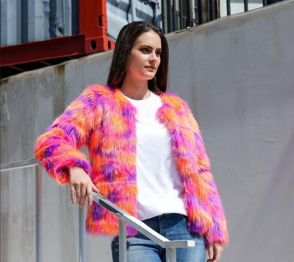 women's fur & faux 2021 imitation jacket autumn pink short coat women winter fashion furs berserk promotion recommend furry, Black
women's fur & faux 2021 imitation jacket autumn pink short coat women winter fashion furs berserk promotion recommend furry, Black