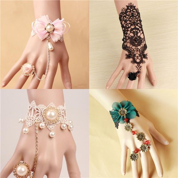 luokey vintage goth black lace bracelets fashion wedding anniversary pearl crystal for women ladies punk charm jewelry, Golden;silver
luokey vintage goth black lace bracelets fashion wedding anniversary pearl crystal for women ladies punk charm jewelry, Golden;silver