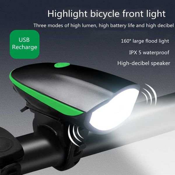 bike lights usb rechargeable bicycle headlight with horn, waterproof for outdoor cycling sports, 3 lighting modes, 5 sounds
bike lights usb rechargeable bicycle headlight with horn, waterproof for outdoor cycling sports, 3 lighting modes, 5 sounds