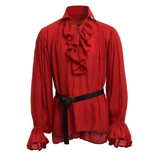 men solid color plicated stand collar long sleeve medieval shirt cosplay costume men's dress shirts, White;black
men solid color plicated stand collar long sleeve medieval shirt cosplay costume men's dress shirts, White;black