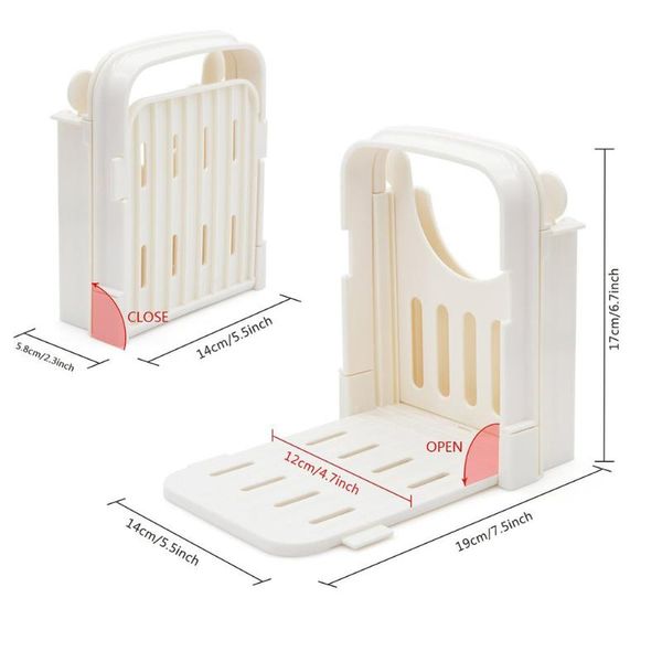 white environmentally friendly abs material practical bread cutter loaf toast slicer cutting slicing guide kitchen tool baking & pastry tool
white environmentally friendly abs material practical bread cutter loaf toast slicer cutting slicing guide kitchen tool baking & pastry tool