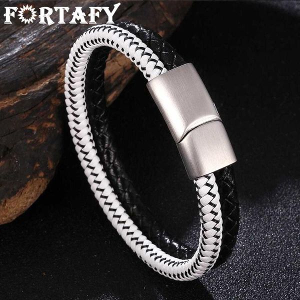 charm bracelets fortafy special design stainless steel magnetic clasp double layered bracelet braided leather rope wristband men jewelry fr1, Golden;silver
charm bracelets fortafy special design stainless steel magnetic clasp double layered bracelet braided leather rope wristband men jewelry fr1, Golden;silver