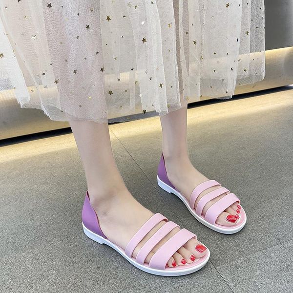 sandals summer jelly shoes woman flats sandalias women candy color peep toe beach valentine slippers, Black
sandals summer jelly shoes woman flats sandalias women candy color peep toe beach valentine slippers, Black