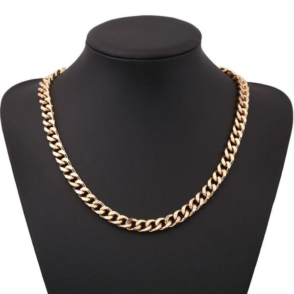 chains hip-hop chain men's necklace european and american fashion rose gold 7mm 10mm thicken watch link necklaces collares homme, Silver
chains hip-hop chain men's necklace european and american fashion rose gold 7mm 10mm thicken watch link necklaces collares homme, Silver