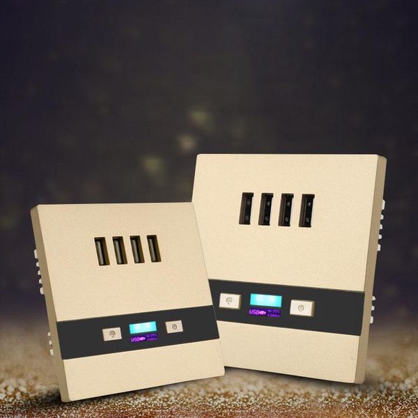 smart power plugs 2pcs universal gold 4 usb port dc output 3a wall face plate outlet panel supply socket plug switch charger
smart power plugs 2pcs universal gold 4 usb port dc output 3a wall face plate outlet panel supply socket plug switch charger