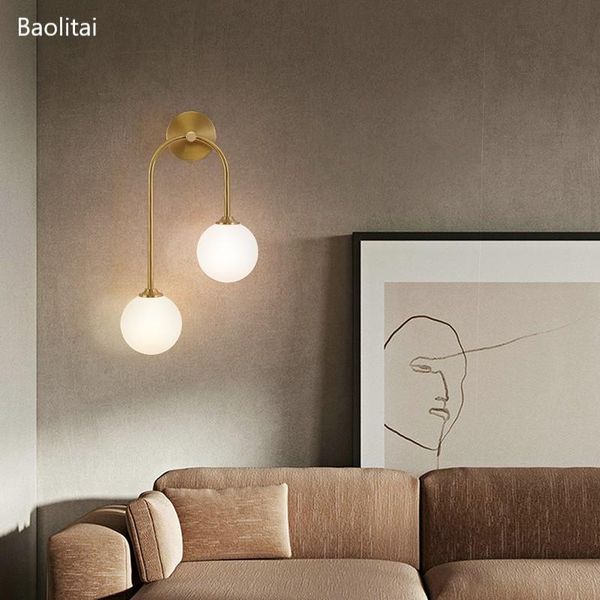 wall lamps nordic pure copper lamp g9 220v modern tv backdrop bedside bedroom living children's room glass ball home decoration light
wall lamps nordic pure copper lamp g9 220v modern tv backdrop bedside bedroom living children's room glass ball home decoration light