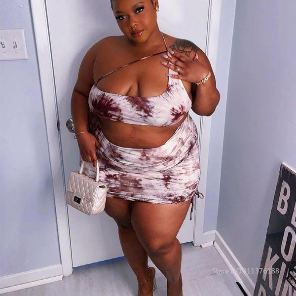 plus size tracksuits tie dye two piece set women summer clothes 2021 club wear backless crop skirt wholesale drop, Black
plus size tracksuits tie dye two piece set women summer clothes 2021 club wear backless crop skirt wholesale drop, Black