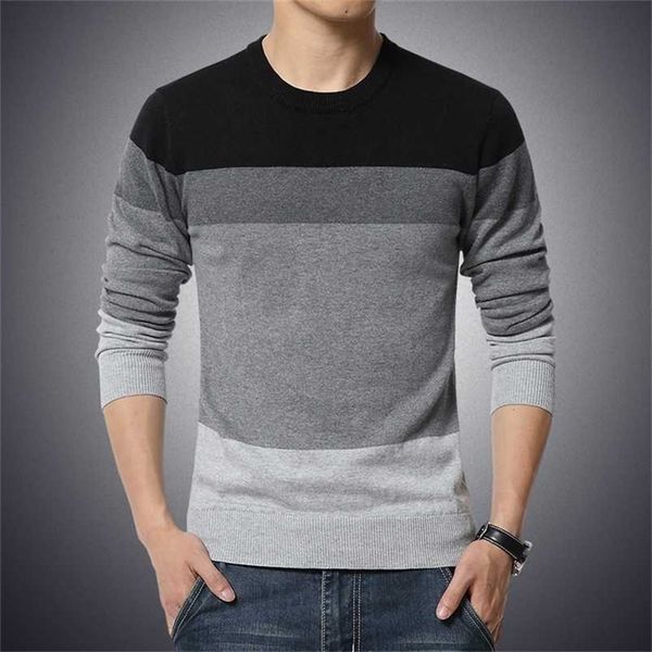 sweater mens o neck striped slim fit knittwear long sleeved sweater pullover men thin casual knitted sweater pullovers male 220114, White;black
sweater mens o neck striped slim fit knittwear long sleeved sweater pullover men thin casual knitted sweater pullovers male 220114, White;black