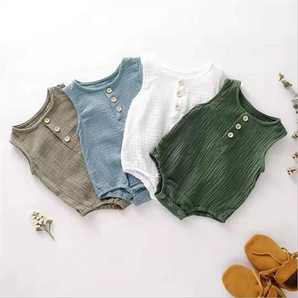 rompers 2021 bodysuit borns baby boy girl clothes infant buttons cotton line sleeveless jumpsuit summer boydysuit 0-24month, Blue
rompers 2021 bodysuit borns baby boy girl clothes infant buttons cotton line sleeveless jumpsuit summer boydysuit 0-24month, Blue