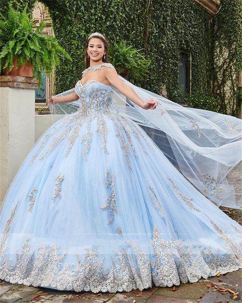 shiny light sky blue quinceanera dresses with long wrap beaded lace ball gown princess sweet 16 dress sweetheart prom vestidos de 15 anos 20, Blue;red
shiny light sky blue quinceanera dresses with long wrap beaded lace ball gown princess sweet 16 dress sweetheart prom vestidos de 15 anos 20, Blue;red