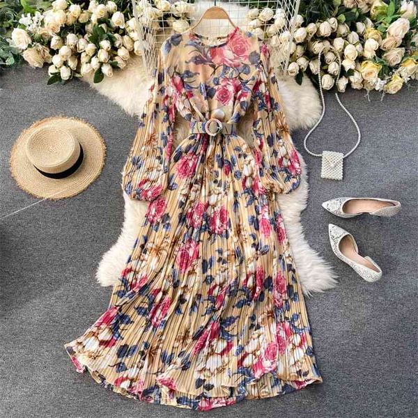 spring temperament vestidos female round neck slim midi heavy industry pleated chiffon print dress c296 210507, Black;gray
spring temperament vestidos female round neck slim midi heavy industry pleated chiffon print dress c296 210507, Black;gray
