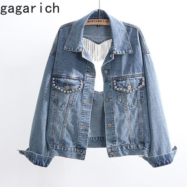 women's jackets gagarich women casual loose jacket 2021 autumn streewear hollow out backless tassel chains button pockets denim, Black;brown
women's jackets gagarich women casual loose jacket 2021 autumn streewear hollow out backless tassel chains button pockets denim, Black;brown