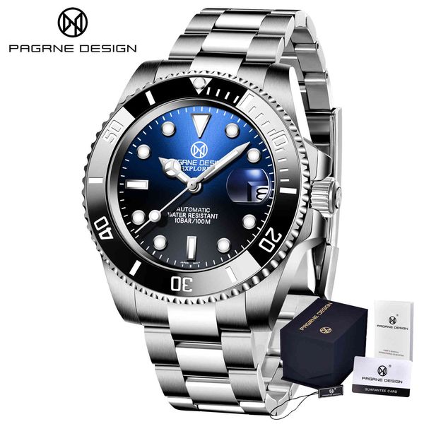 fixed design 2021 men automatic mechanical watches stainless steel waterproof nh35a 40mm reogio masculino, Slivery;brown
fixed design 2021 men automatic mechanical watches stainless steel waterproof nh35a 40mm reogio masculino, Slivery;brown