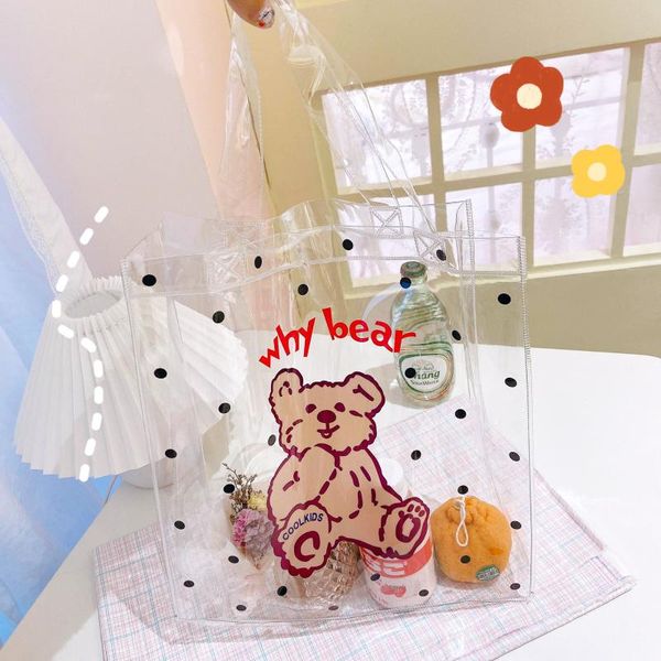 evening bags bear cute cartoon transparent shoulder bag jelly hbag pvc shopping beach student storage wholesale
evening bags bear cute cartoon transparent shoulder bag jelly hbag pvc shopping beach student storage wholesale