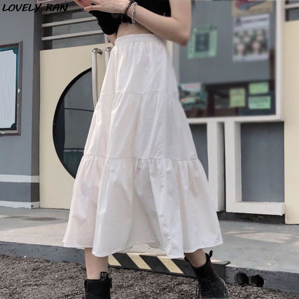 skirts summer korean women's long skirt irregular loose high waist a-line female white sweet fashion girl ladies bottom 3i9p, Black
skirts summer korean women's long skirt irregular loose high waist a-line female white sweet fashion girl ladies bottom 3i9p, Black