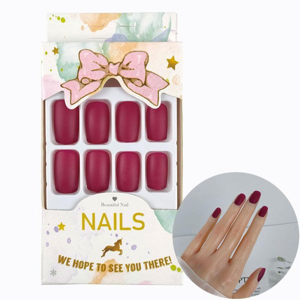 24pcs wearable styles fake nails replacement false nail art stickers rose purple frosted medium-long finished full cover, Red;gold
24pcs wearable styles fake nails replacement false nail art stickers rose purple frosted medium-long finished full cover, Red;gold