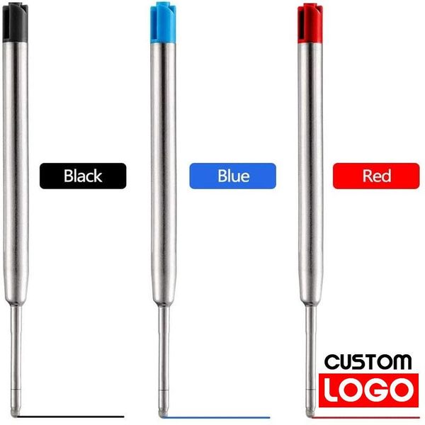 refills 10pcs metal ballpoint pen blue red black ink medium roller ball pens refill for parker school office stationery supplies, Black;red
refills 10pcs metal ballpoint pen blue red black ink medium roller ball pens refill for parker school office stationery supplies, Black;red