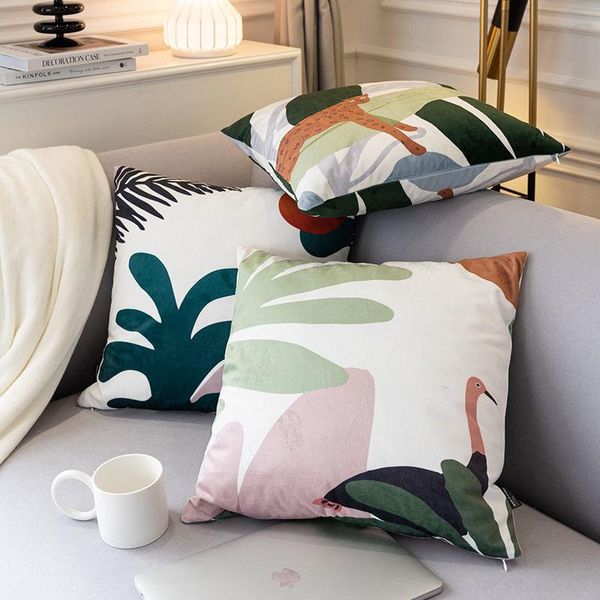 cushion/decorative pillow nordic green plant cushion velvet design cushions double-sided printing paradise series pillowcase home textile pr
cushion/decorative pillow nordic green plant cushion velvet design cushions double-sided printing paradise series pillowcase home textile pr