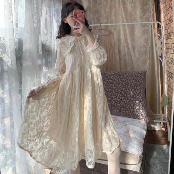 gentle sweet dress female thicken doll collar lace flower embroidery knee girl base autumn winter french ins dresses casual, Black;gray
gentle sweet dress female thicken doll collar lace flower embroidery knee girl base autumn winter french ins dresses casual, Black;gray
