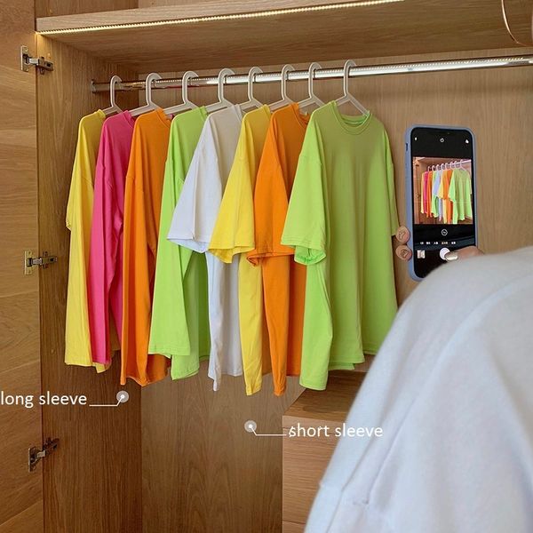 5 colors korean style womens korean style candy solid color short/long sleeve t shirts womens tee shirt femme (r11057 210423, White
5 colors korean style womens korean style candy solid color short/long sleeve t shirts womens tee shirt femme (r11057 210423, White