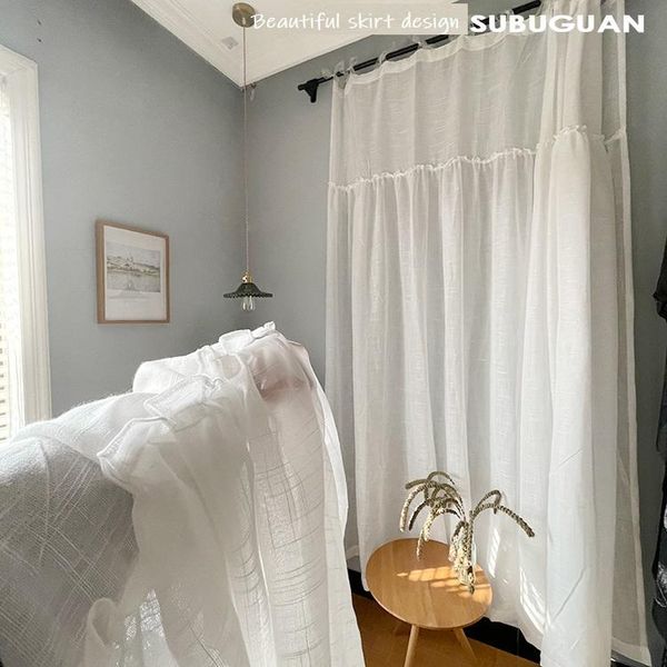 curtain & drapes pastoral white curtains lace fabric sheers girl room ruffle romantic voile tulle for living door kitchen
curtain & drapes pastoral white curtains lace fabric sheers girl room ruffle romantic voile tulle for living door kitchen
