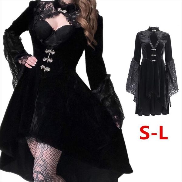 stylish black frock lace women dresses stitching gothic lolita hollow pleated dark streetwear irregular, Black;gray
stylish black frock lace women dresses stitching gothic lolita hollow pleated dark streetwear irregular, Black;gray