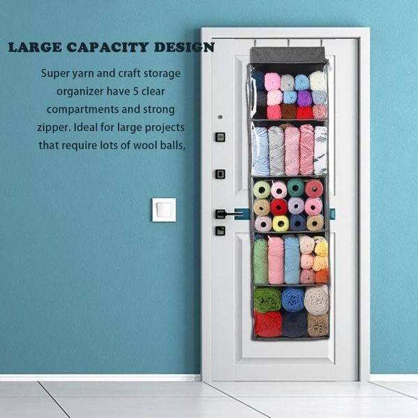 storage bags yarn organizer with 5 compartments hanging wall bag needles sewing supplies set diy household
storage bags yarn organizer with 5 compartments hanging wall bag needles sewing supplies set diy household