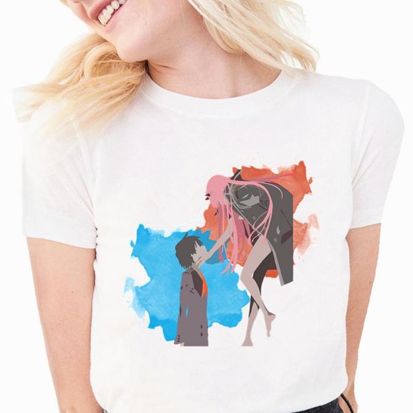 women's t-shirt darling in the franxx zero two hentai japan anime t shirts short sleeve female tees harajuku vintage, White
women's t-shirt darling in the franxx zero two hentai japan anime t shirts short sleeve female tees harajuku vintage, White