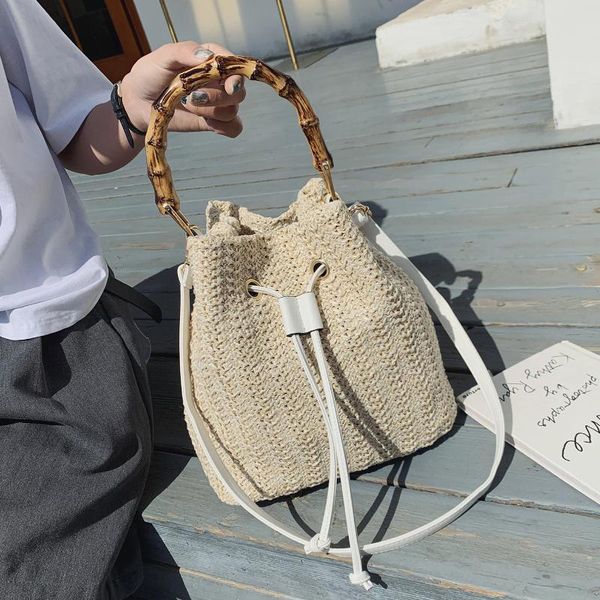 slub handle straw bucket bags for women 2021 small shoulder handbags female travel totes lady fashion hand bag evening
slub handle straw bucket bags for women 2021 small shoulder handbags female travel totes lady fashion hand bag evening
