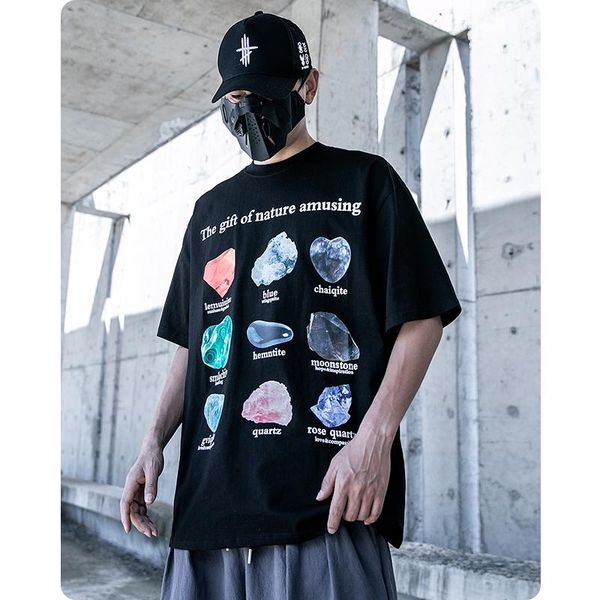 men's t-shirts summer short sleeve cotton t-shirt clothes harajuku crew neck loose streetwear oversized chic hiphop tee high street, White;black
men's t-shirts summer short sleeve cotton t-shirt clothes harajuku crew neck loose streetwear oversized chic hiphop tee high street, White;black