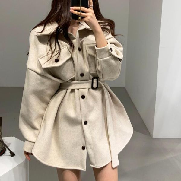 women's wool & blends jmprs thick women coat vintage single breasted tunic belt female long woolen clothes black slim ladies warm outwe
women's wool & blends jmprs thick women coat vintage single breasted tunic belt female long woolen clothes black slim ladies warm outwe