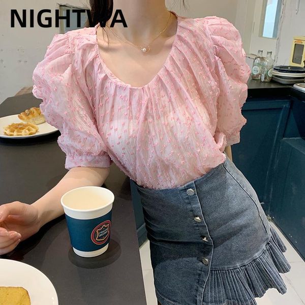 women's blouses & shirts nightwa korean women floral print v-neck chiffon sweet elegant female summer vacation daily casual, White
women's blouses & shirts nightwa korean women floral print v-neck chiffon sweet elegant female summer vacation daily casual, White