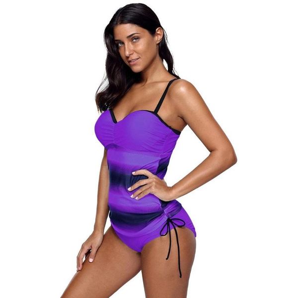 women's swimwear special offer gradient purple strap swimsuit plus size bikini low waist split with steel ring, White;black
women's swimwear special offer gradient purple strap swimsuit plus size bikini low waist split with steel ring, White;black